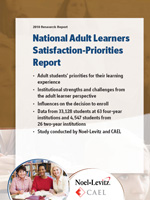 Adult Learner Inventory Report 2010. Provides information about older students and their priorities and satisfaction requirements.