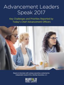 Read our report on advancement leader priorities