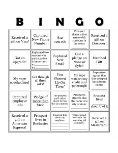 Phonathon Bingo