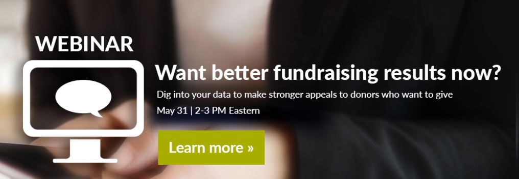 Webinar on data-driven fundraising