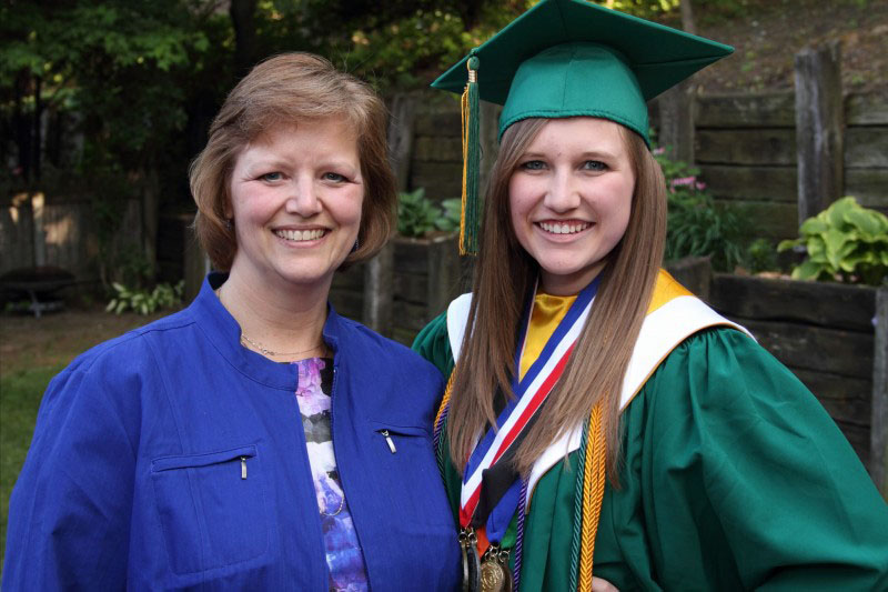 Julie Bryant, associate vice president of retention solutions at Noel-Levitz, and her daughter, Kylie.