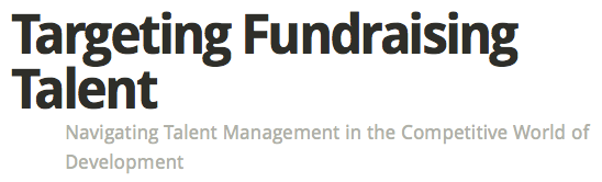 Targeting Fundraising Talent