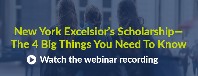 Click to hear our webinar recording on the impact of the Excelsior Scholarship