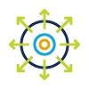 Icon: Circle with arrows radiating outward