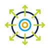 Icon: Circle with arrows radiating outward
