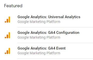 Google Analytics 4: GTM tags