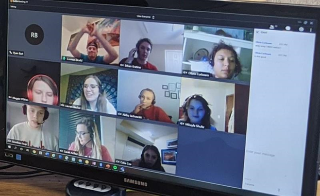 Remote student ambassadors on Zoom