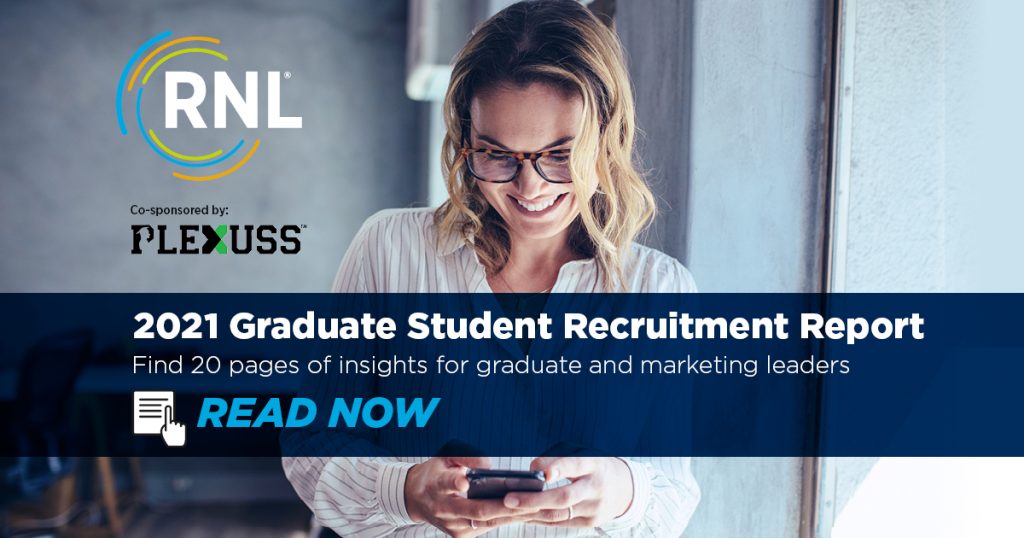 2021 Graduate Student Recruitment Report social