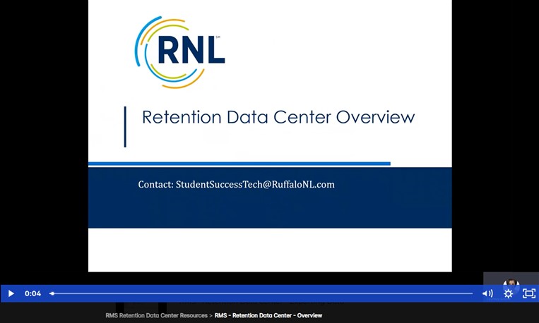 Retention Data Center Tutorial Video