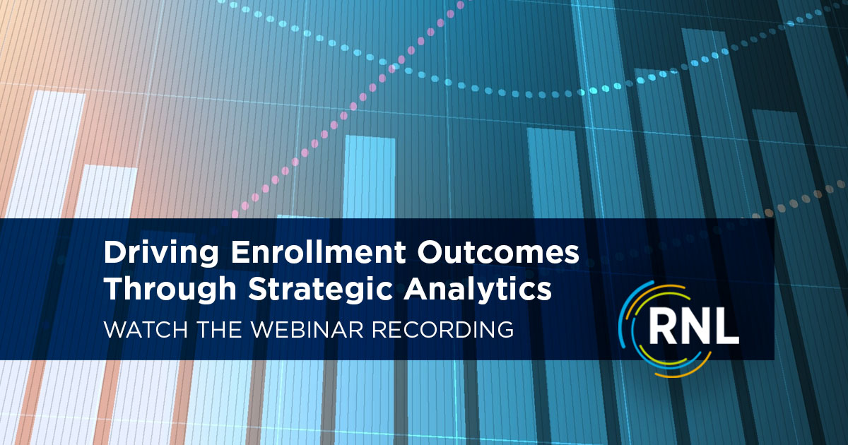 Webinar: Driving Enrollment Objectives Through Strategic Analytics