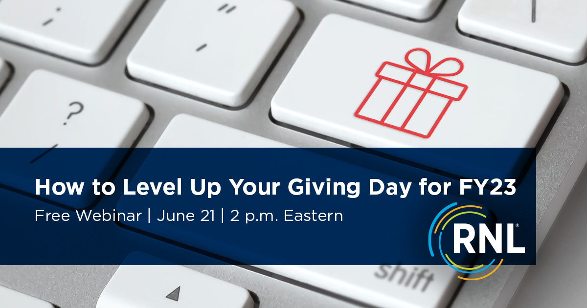 How to Level Up Your Giving Day 2022 Webinar