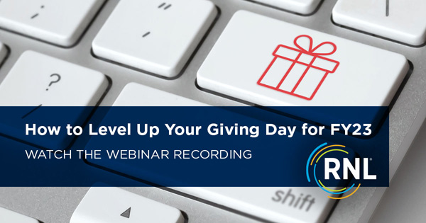 How to Level Up Your Giving Day Webinar