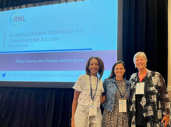 Alisa Flemming, Tiffany Doherty, and Julie Bryant at the 2022 RNL National Conference