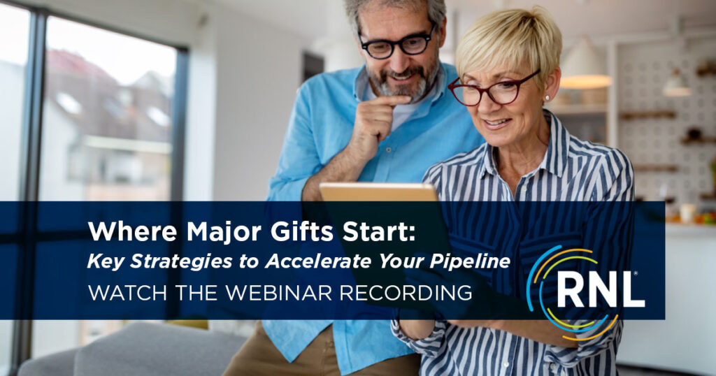 Webinar: Where Major Gifts Start