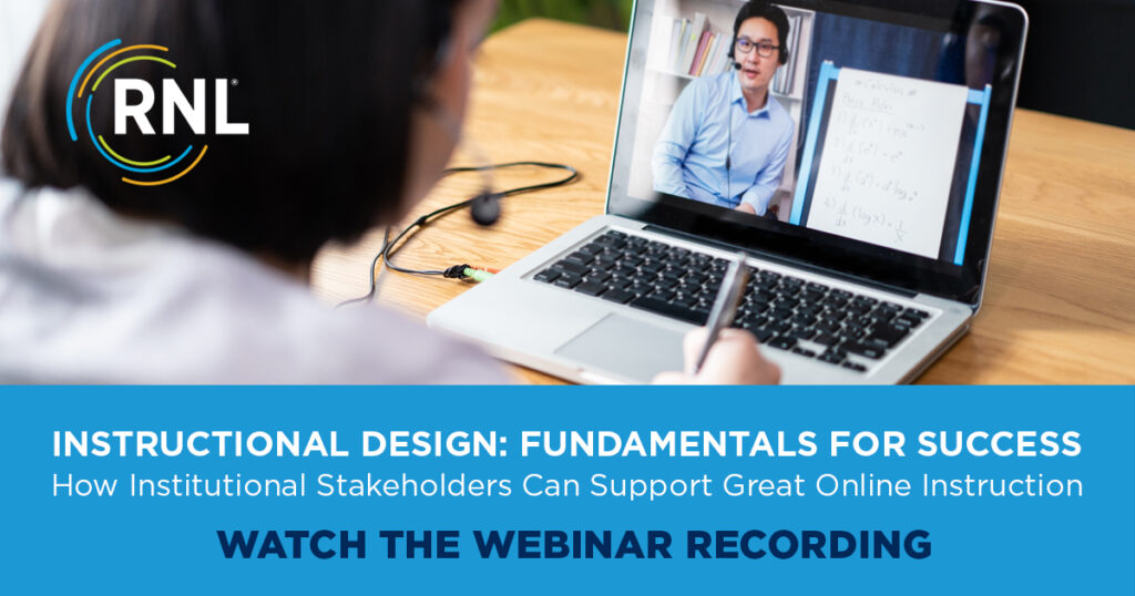 Instructional Design on-demand webinar