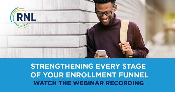 Webinar: Strengthening Every Stage of Your Enrollment Funnel
