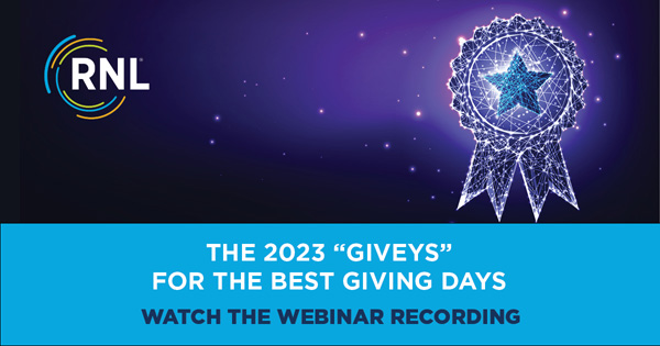 2023 Giveys Awards for best giving day achievements