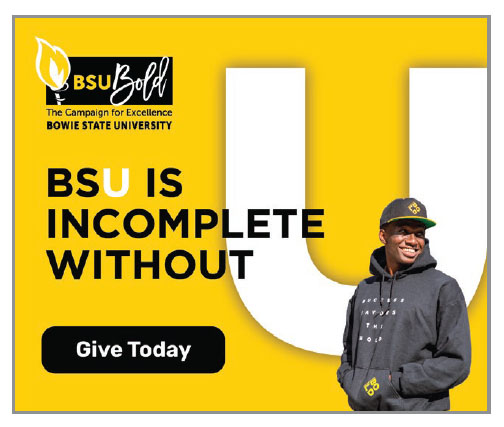 Bowie State University social media ad for fundraising
