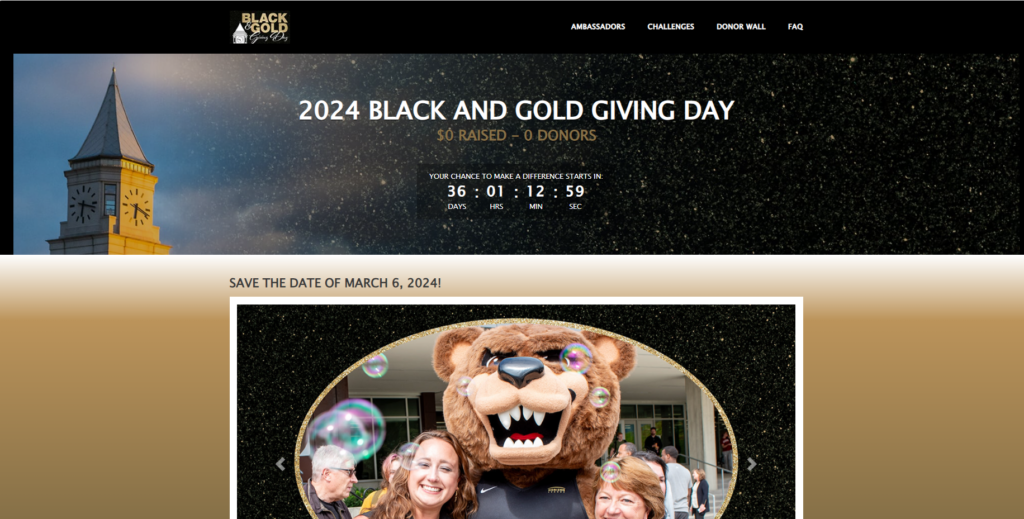 Oakland University Black and Gold Giving Day