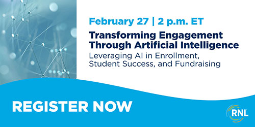 Webinar: Transforming Engagement Through Artificial Intelligence: Leveraging AI in Enrollment, Student Success, and Fundraising