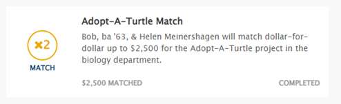 Washburn University Adopt-a-Turtle Match
