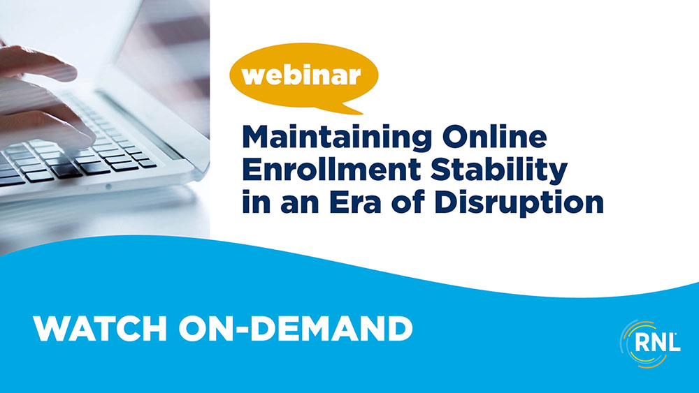 Webinar: Maintaining Online Enrollment Stability in an Era of Disruption