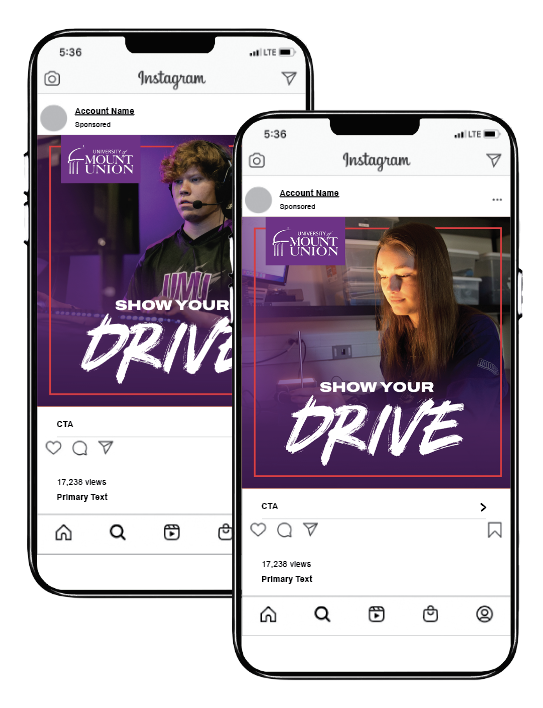 Mount Union Instagram ads