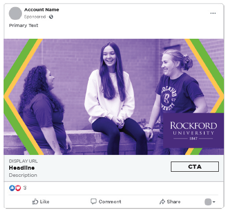 Rockford University Facebook ads