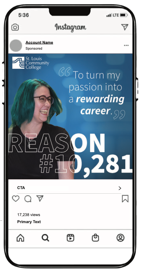 St. Louis Community College Instagram Ads