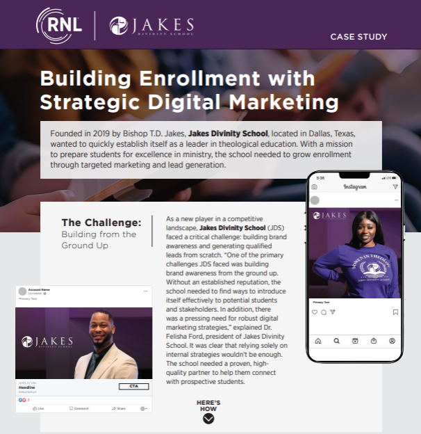 Jakes Divinity Case Study: Building Enrollment With Strategic Digital Marketing