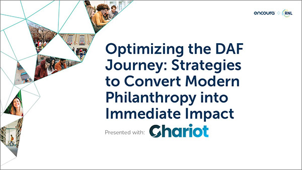 Optimizing the Donor Advised Funds (DAF) webinar